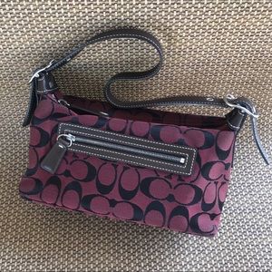 VINTAGE COACH Signature C Logo Shoulder Bag